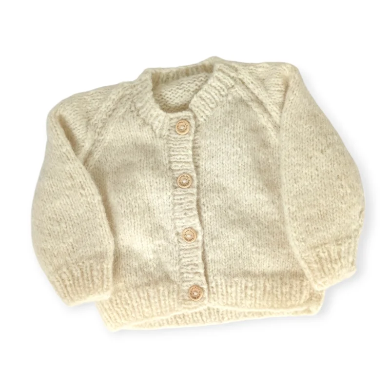 Baby Alpaca and Merino Wool Regal Cardigan  3-6 months