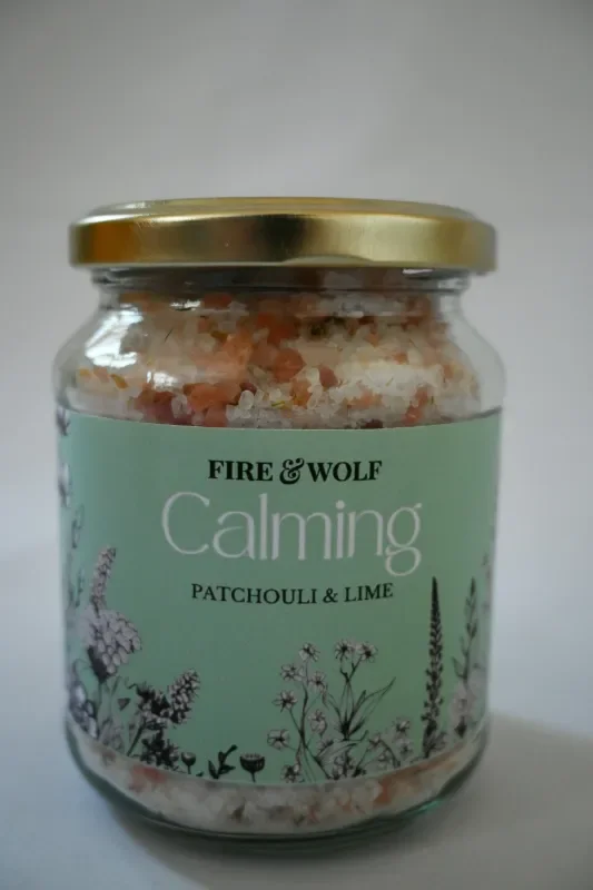 Calming Botanical Bath Salts | Patchouli & Lime