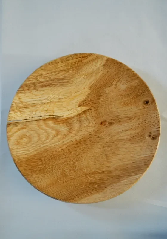 English Oak Turned Plate
