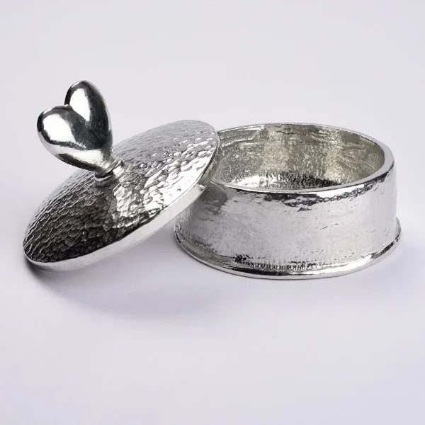 English Pewter Anniversary Trinket Box