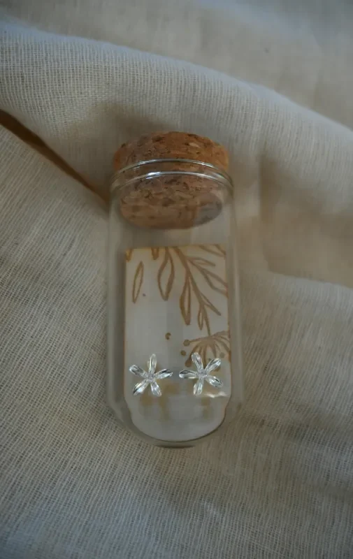 Gardenia Sterling Silver Studs