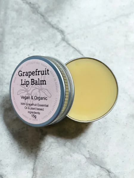 Grapefruit Vegan & Organic Lip Balm ~ 15g