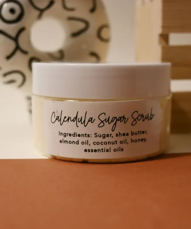 Handmade Calendula Sugar Scrub