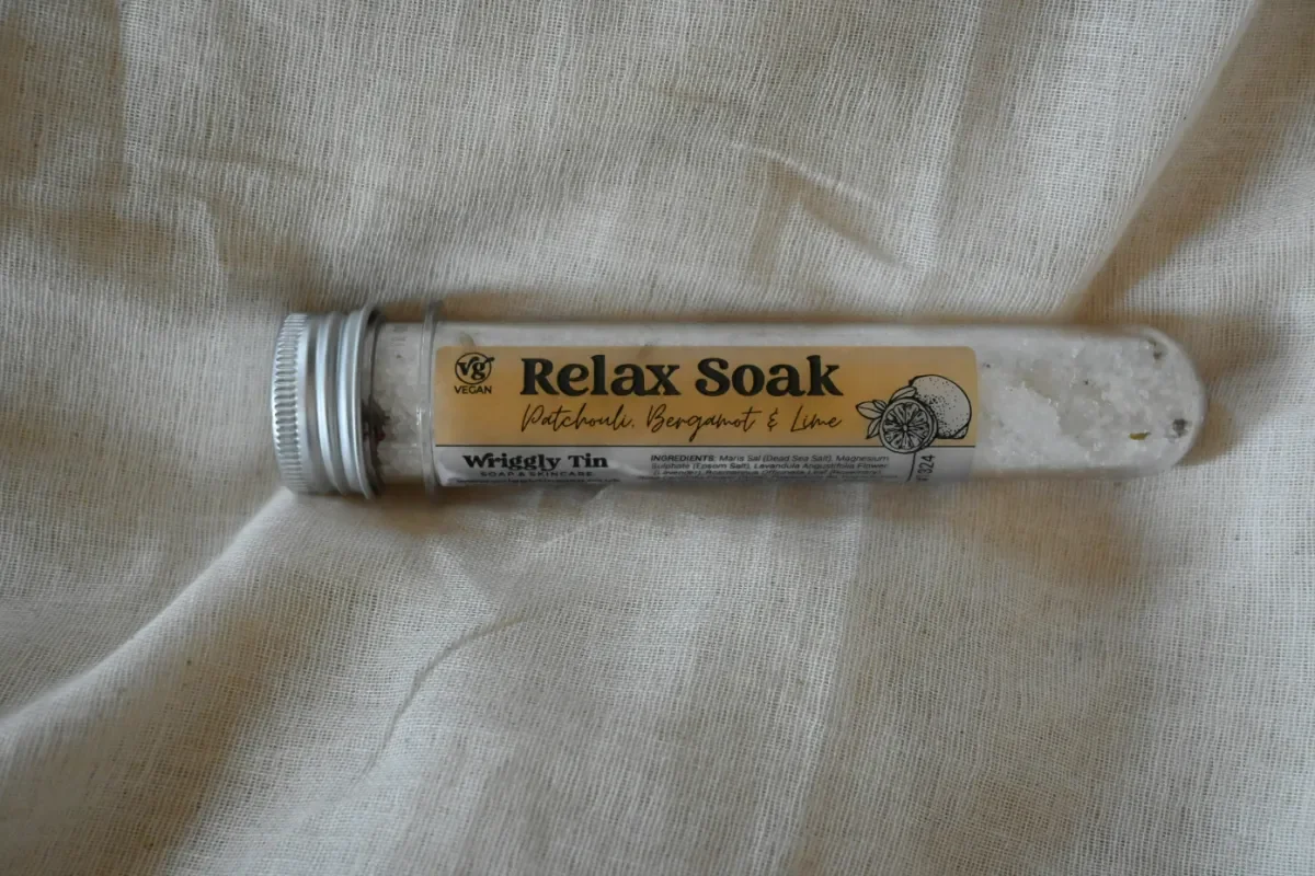 Handmade Patchouli, Bergamot & Lime Bath Soak - Relax