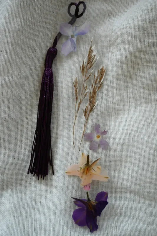 Handmade Real Flower Bookmark