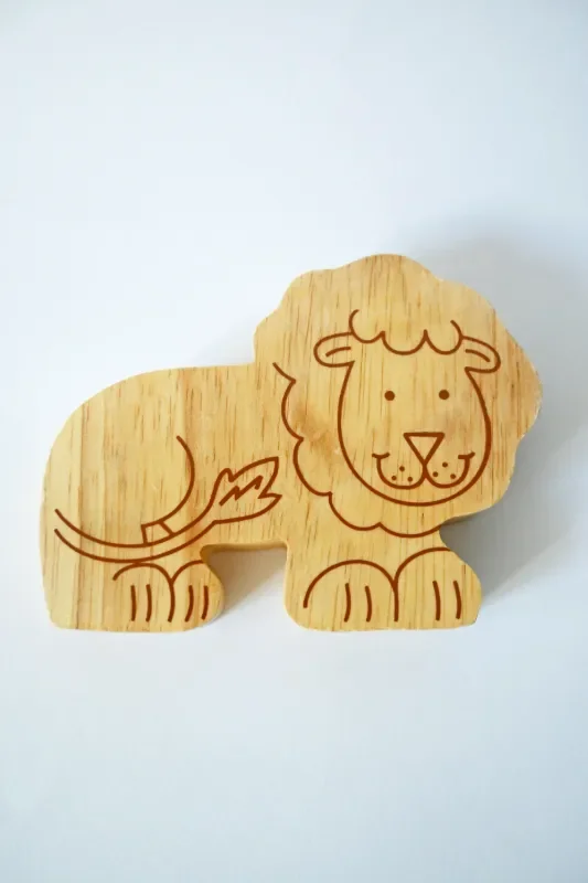 Handmade Wooden Lion