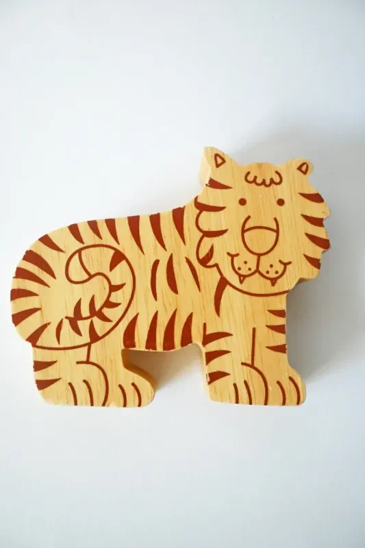 Handmade Wooden Tiger