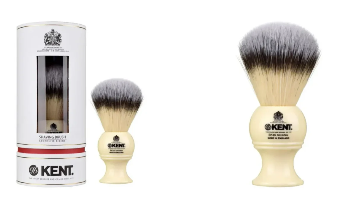 Kent Brushes Medium Ivory Synthetic Shaving Brush