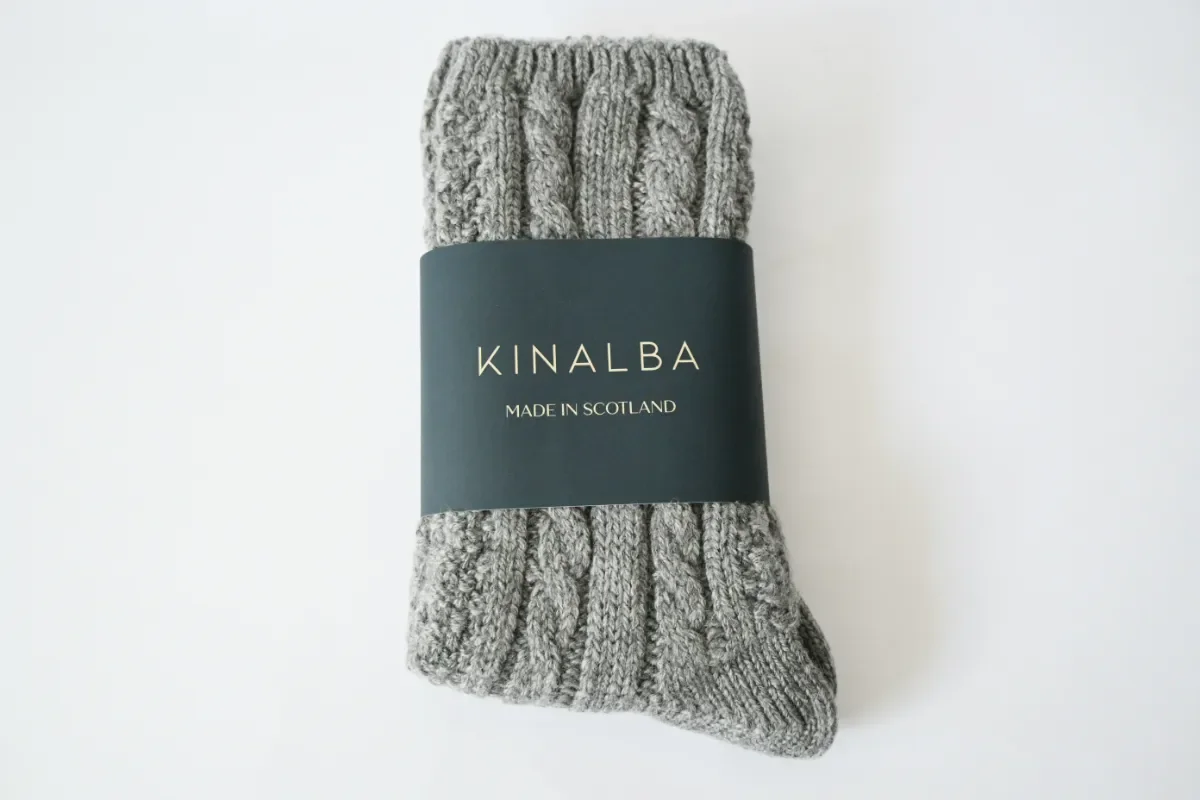 Kinalba Cashmere Grey Socks