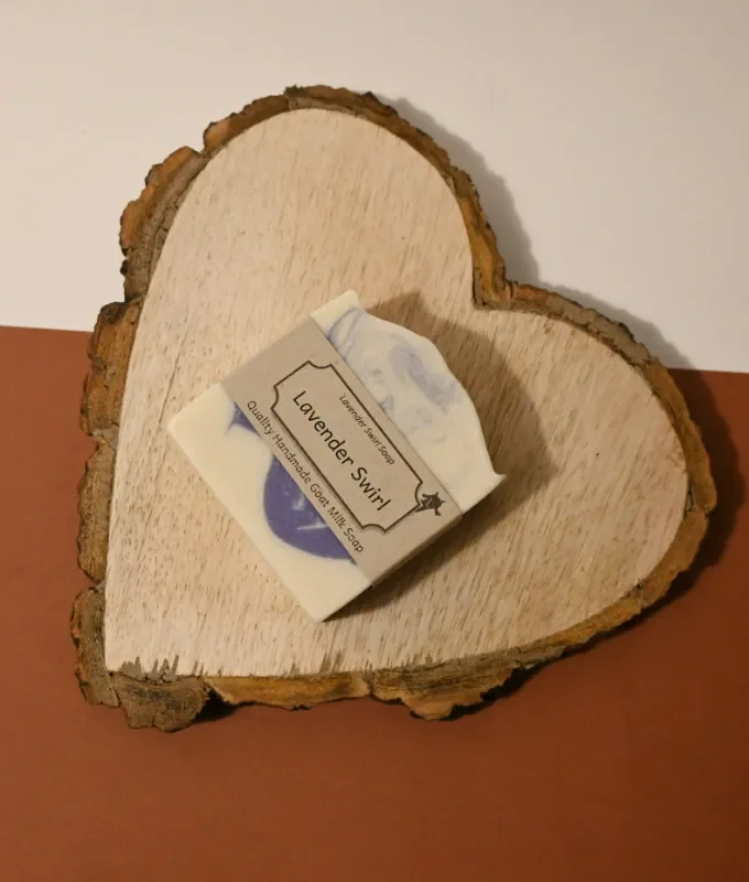 Lavender Swirl Goat's Milk Soap