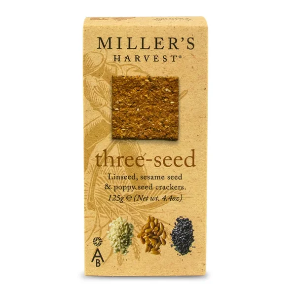 Miller's Harvest Three-Seed Crackers