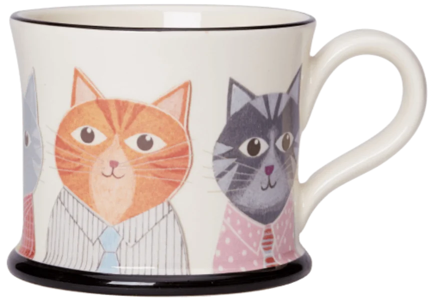 Moorland Ceramic Mug - Cats