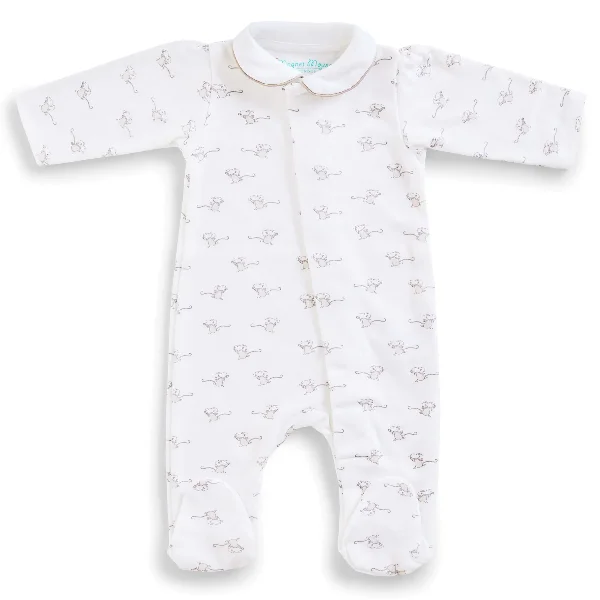 Mouse Onesie and Bib Set | Grey / 6m