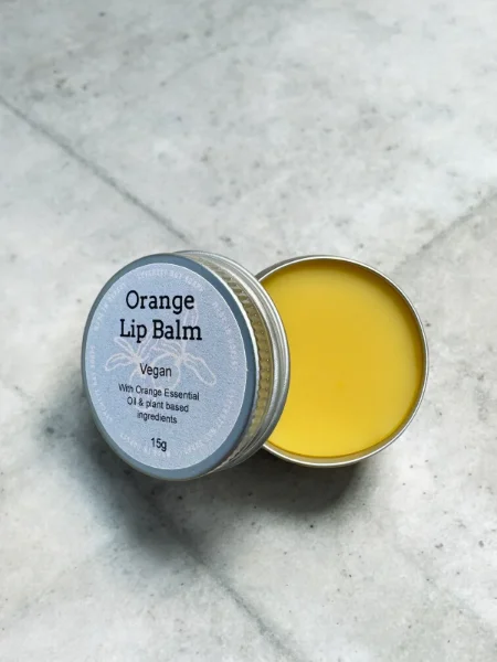 Orange Vegan and Organic Lip Balm ~ 15g