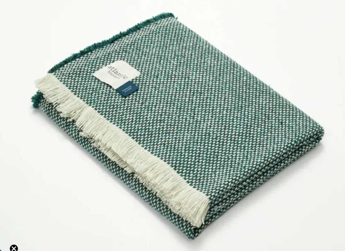 Seagreen Recycled Wool Blanket